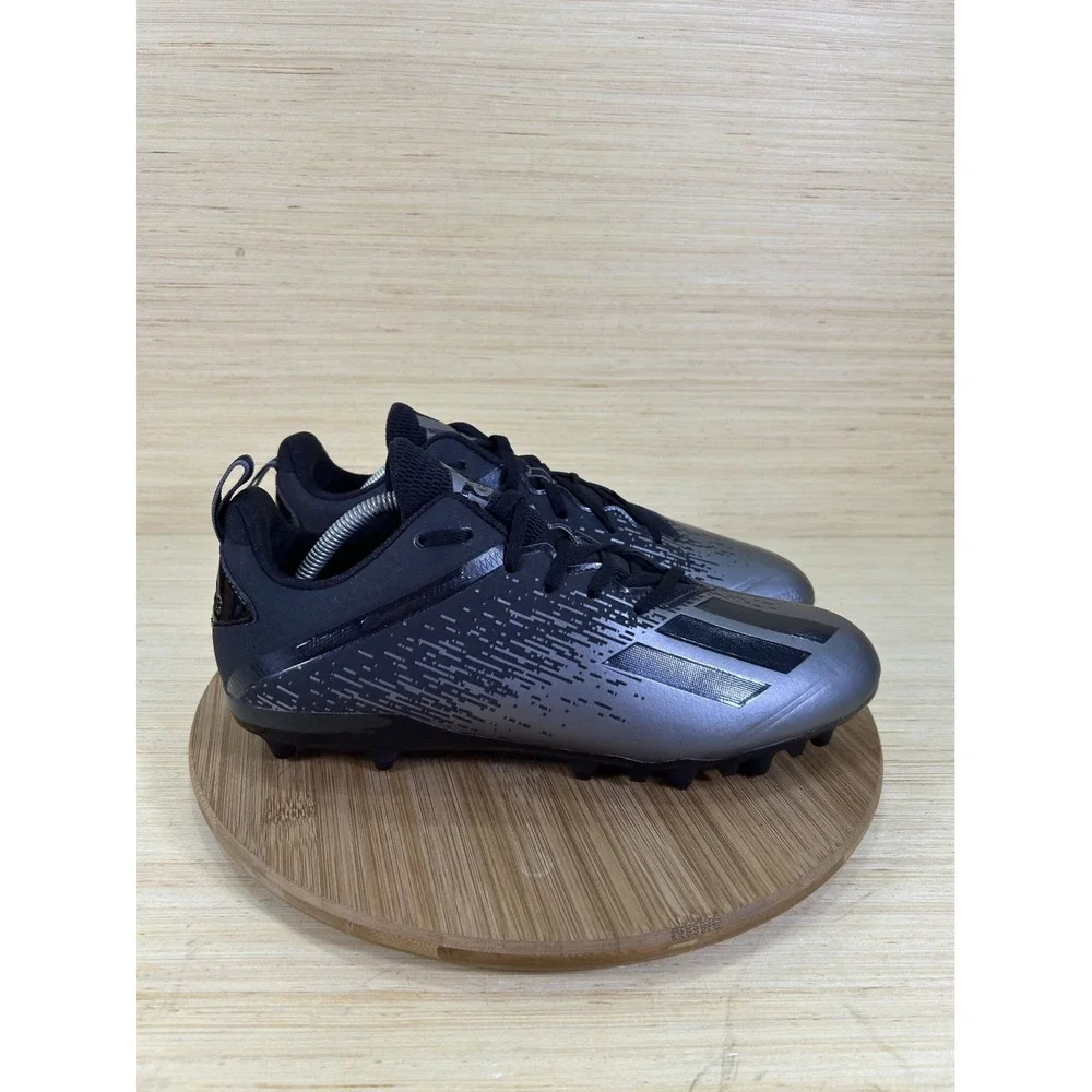 Adidas Adizero Spark Black Silver Low Football Cleats Mens 12 EH1606